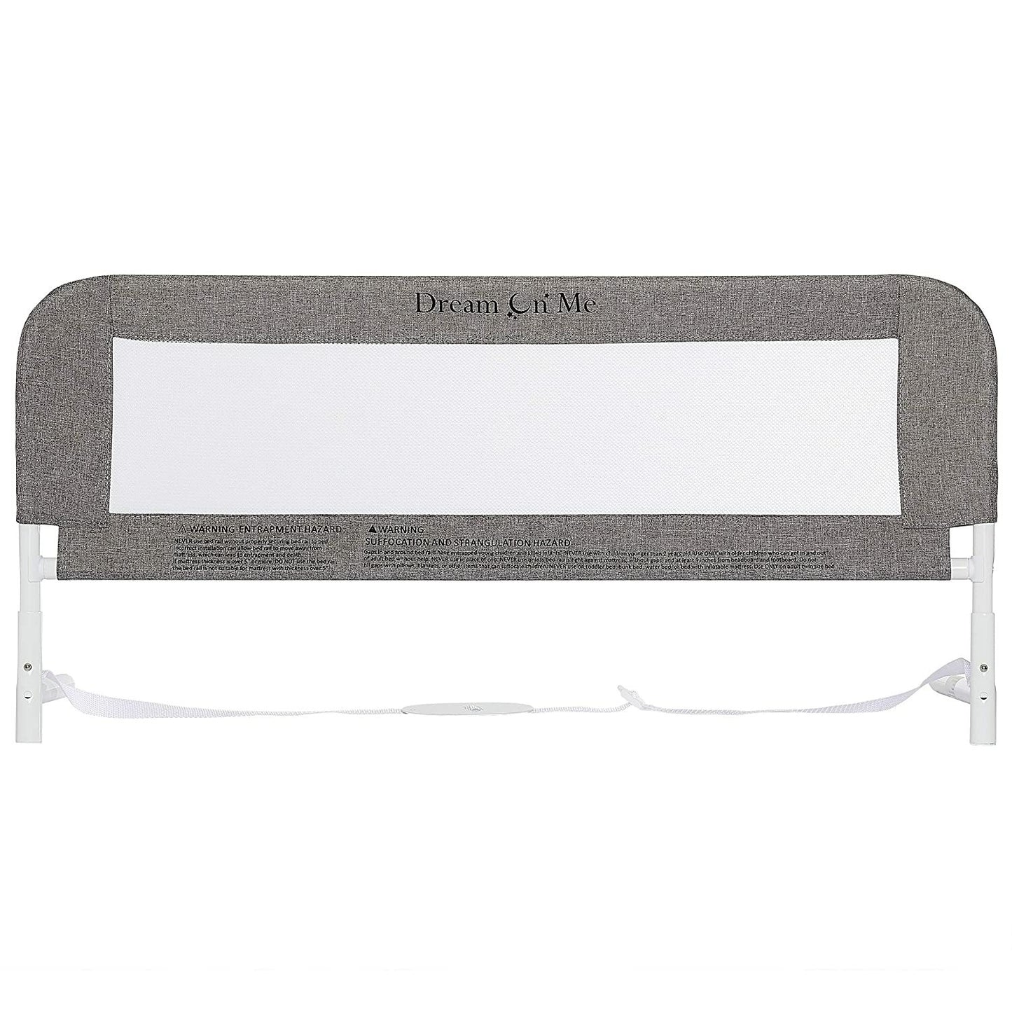 Dream on Me Hide Away Safety Bed Rail for Children - Grey Mesh Security Barrier System