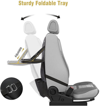 Foldable Vehicle Back Seat Organizer with Multi-Pocket Storage Solution