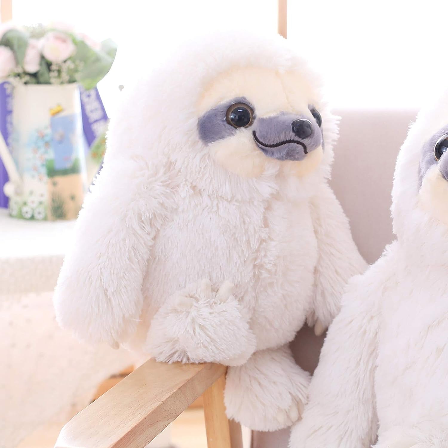 Ivory 15.7-Inch Plush Sloth Stuffed Animal - Ideal Birthday Gift for Children