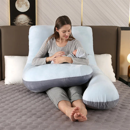 1.3KG Multi-Functional Cotton Maternity Pillow for Pregnancy and Breastfeeding Support
