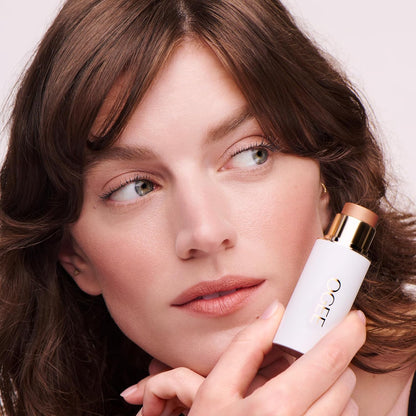 Cheers to Glow Limited-Edition Set - Sculpted Face Stick in Copper, Tinted Sculpted Lip Oil in Rosalia, and beyond Clean Volumizing Mascara