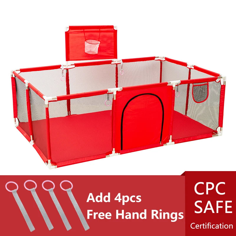 Indoor Baby Playpen Safety Barrier - Expansive Activity Gym and Groundbox Enclosure for Children