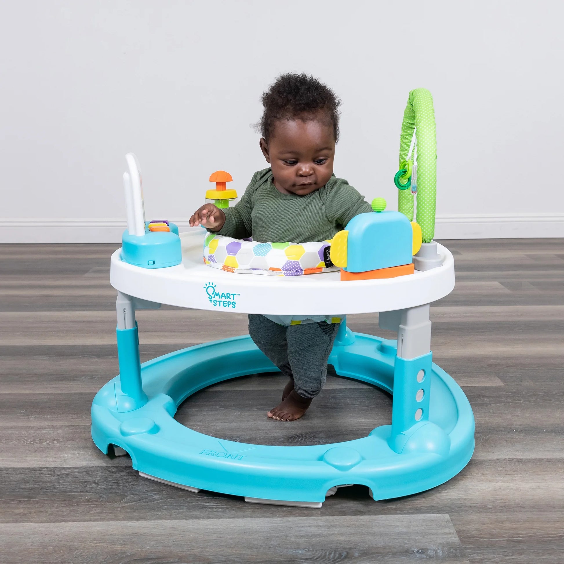 4-in-1 Activity Center Walker with Music and Lights for Enhanced Playtime