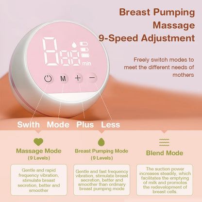 USB Rechargeable Portable Electric Breast Pump with Quiet Operation and Enhanced Suction, BPA-Free
