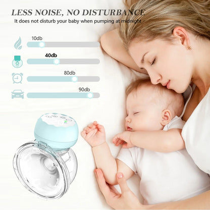 Portable Electric Hands-Free Breast Pump Set with 4 Modes and 12 Adjustable Levels - Dual Pack in Blue