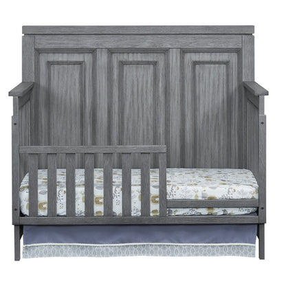 Manchester 4-in-1 Convertible Crib in Rustic Gray, GREENGUARD Gold Certified for Enhanced Safety and Quality