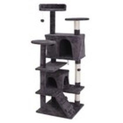 55-Inch Multi-Level Cat Tree Tower Activity Center with Condo - Available in 6 Colors
