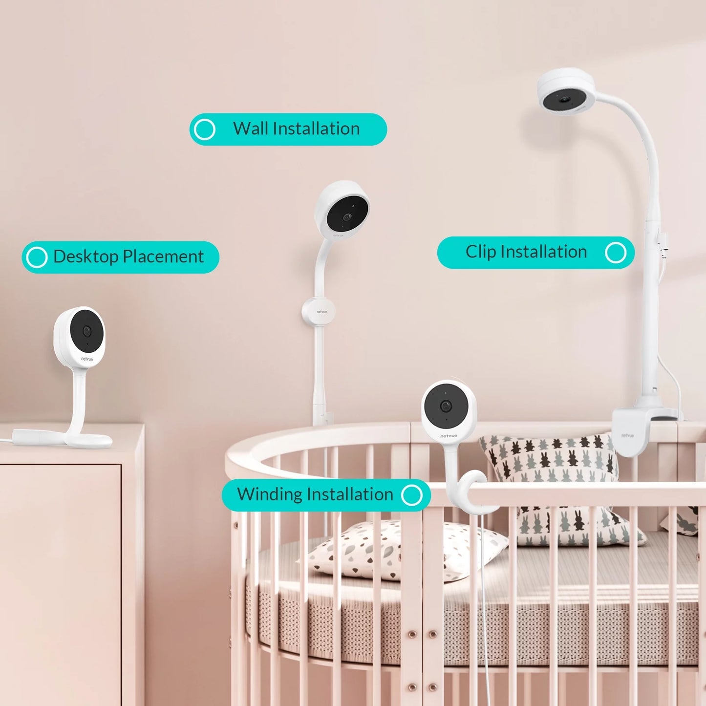 Peekababy 1080P HD 5-Inch Video Baby Monitor with Audio and Camera Functionality