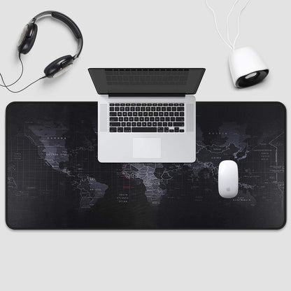 Large 800×300×2MM Gaming Mouse Pad - Non-Slip, Waterproof, and Foldable Desktop Mat for Home and Office Use - Black