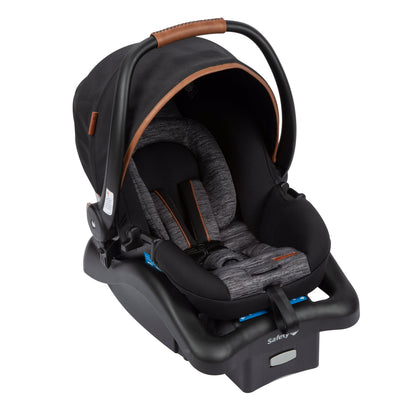 6-in-1 Modular Travel System for Infants and Toddlers in Black and Gold, Unisex Design