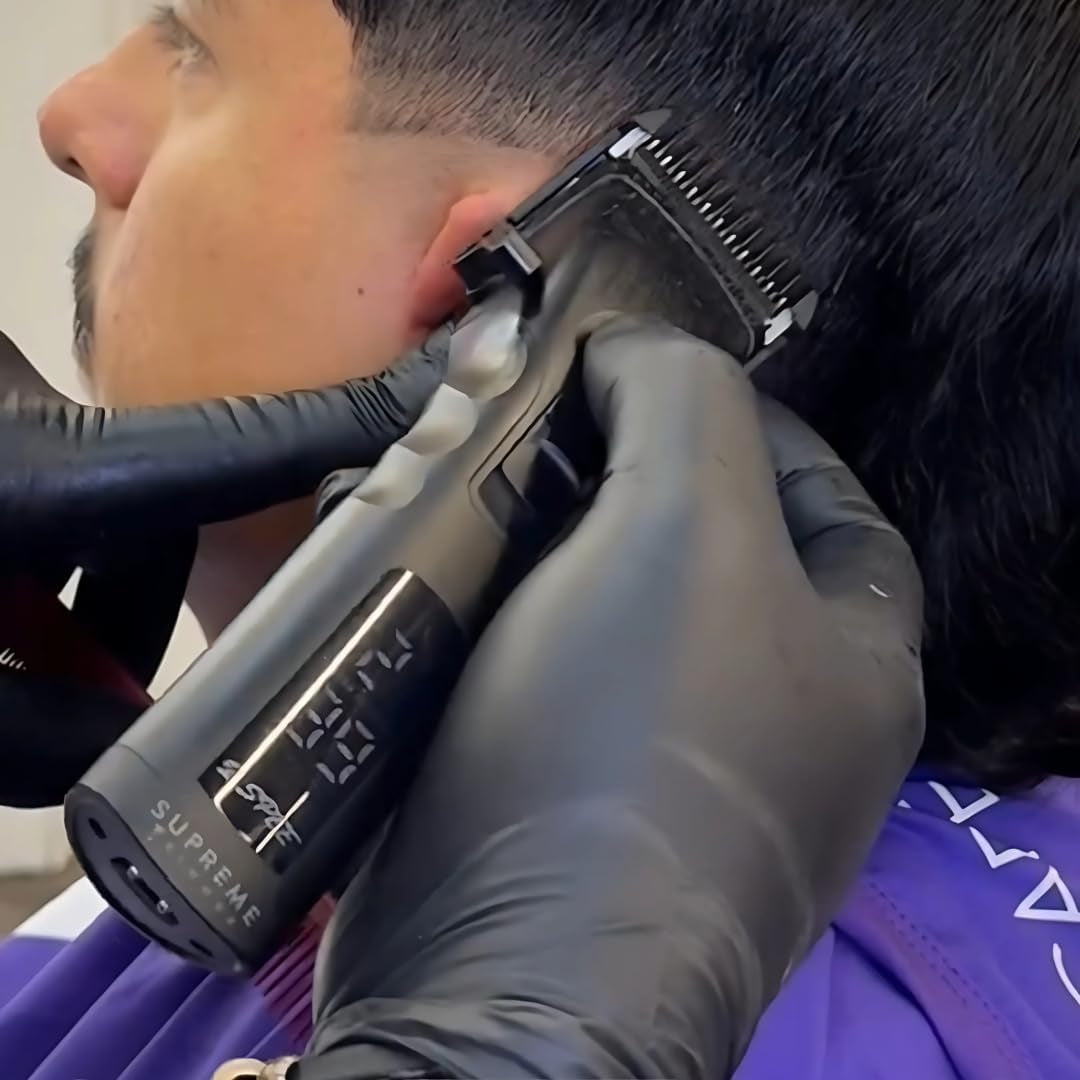 3-In-1 Barber Bundle | 2Spee Clipper, 2Spee Trimmer & Crunch Foil Shaver | Professional Beard Trimmer Men’S Hair Clipper Kit | Black