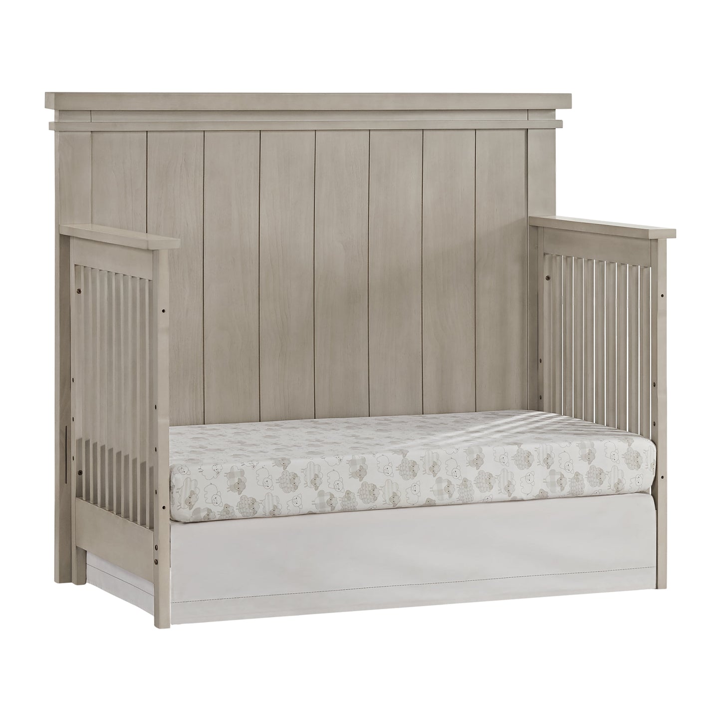 Hampton Greenguard Gold Certified 4-in-1 Convertible Crib with Stone Wash Finish