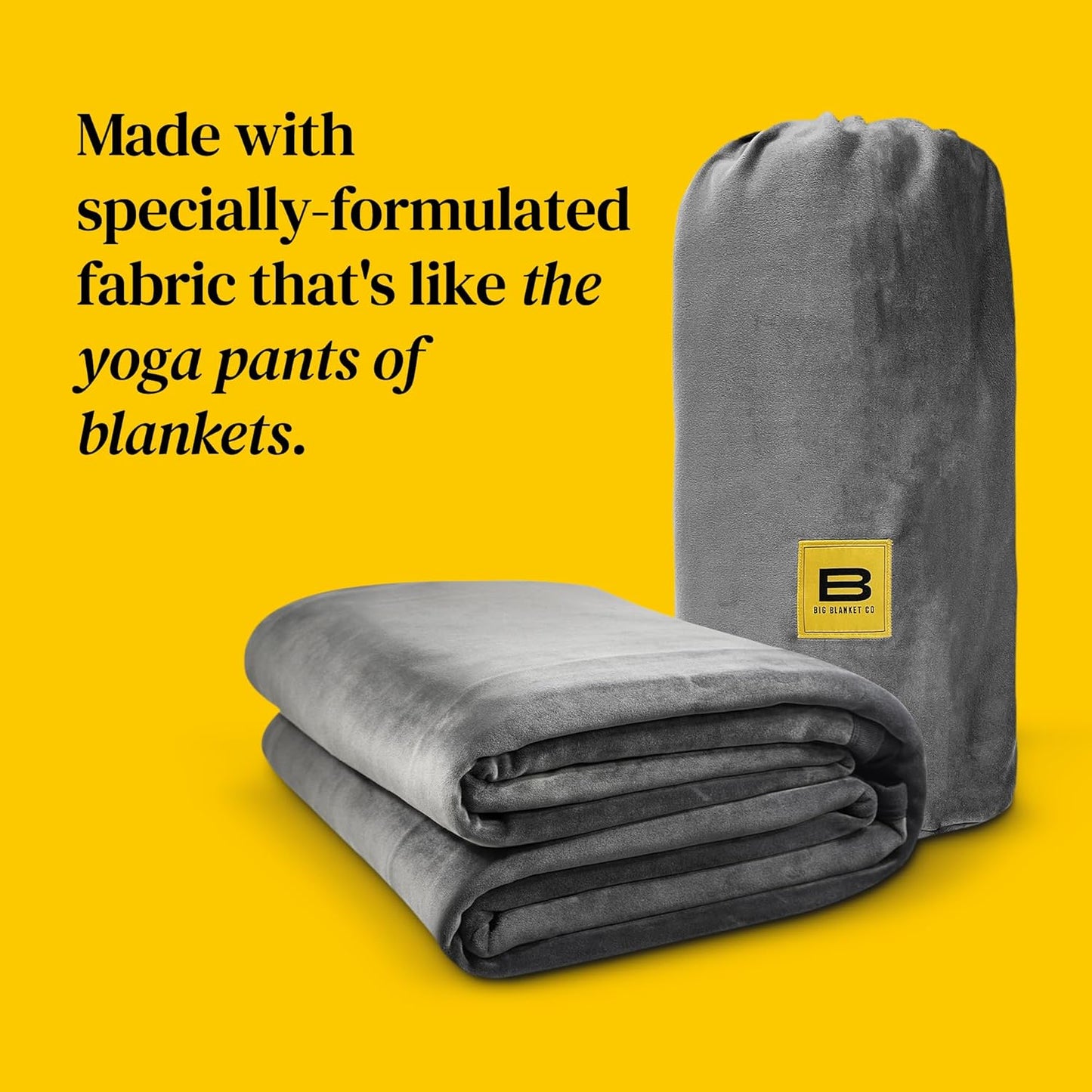 Extra Large Light Grey Stretch Blanket - 100 Square Feet of Soft Comfort for the Whole Family - Premium Quality for 2025