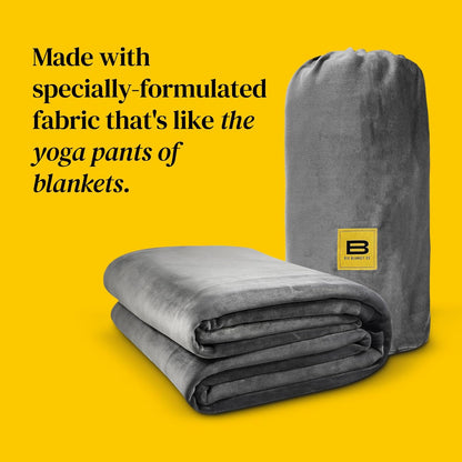 Extra Large Light Grey Stretch Blanket - 100 Square Feet of Soft Comfort for the Whole Family - Premium Quality for 2025