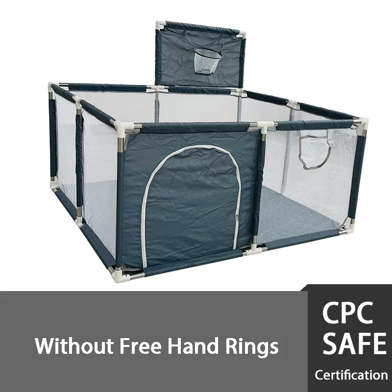 Indoor Baby Playpen Safety Barrier - Expansive Activity Gym and Groundbox Enclosure for Children
