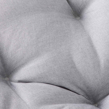 Double Papasan Accent Chair in Grey Linen