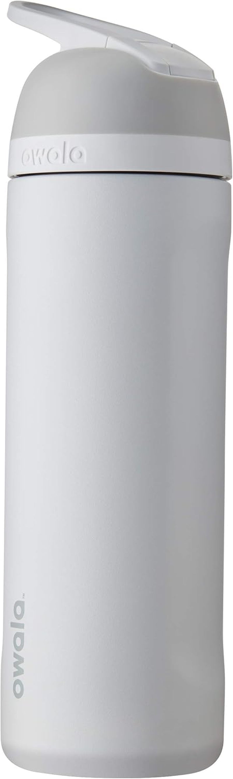Flip Insulated Stainless Steel Water Bottle with Straw, Bpa-Free Sports Water Bottle, Great for Travel, 24 Oz, Shy Marshmallow