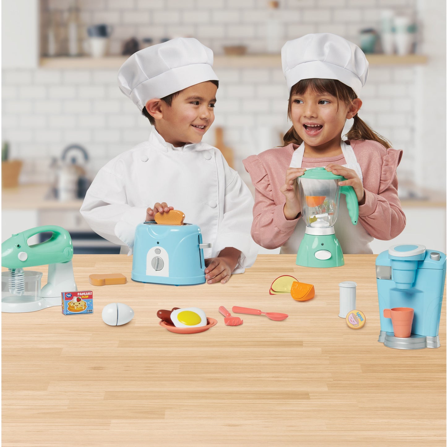 Electronic Kitchen Appliance Play Set - 26-Piece Toddler Toy Collection