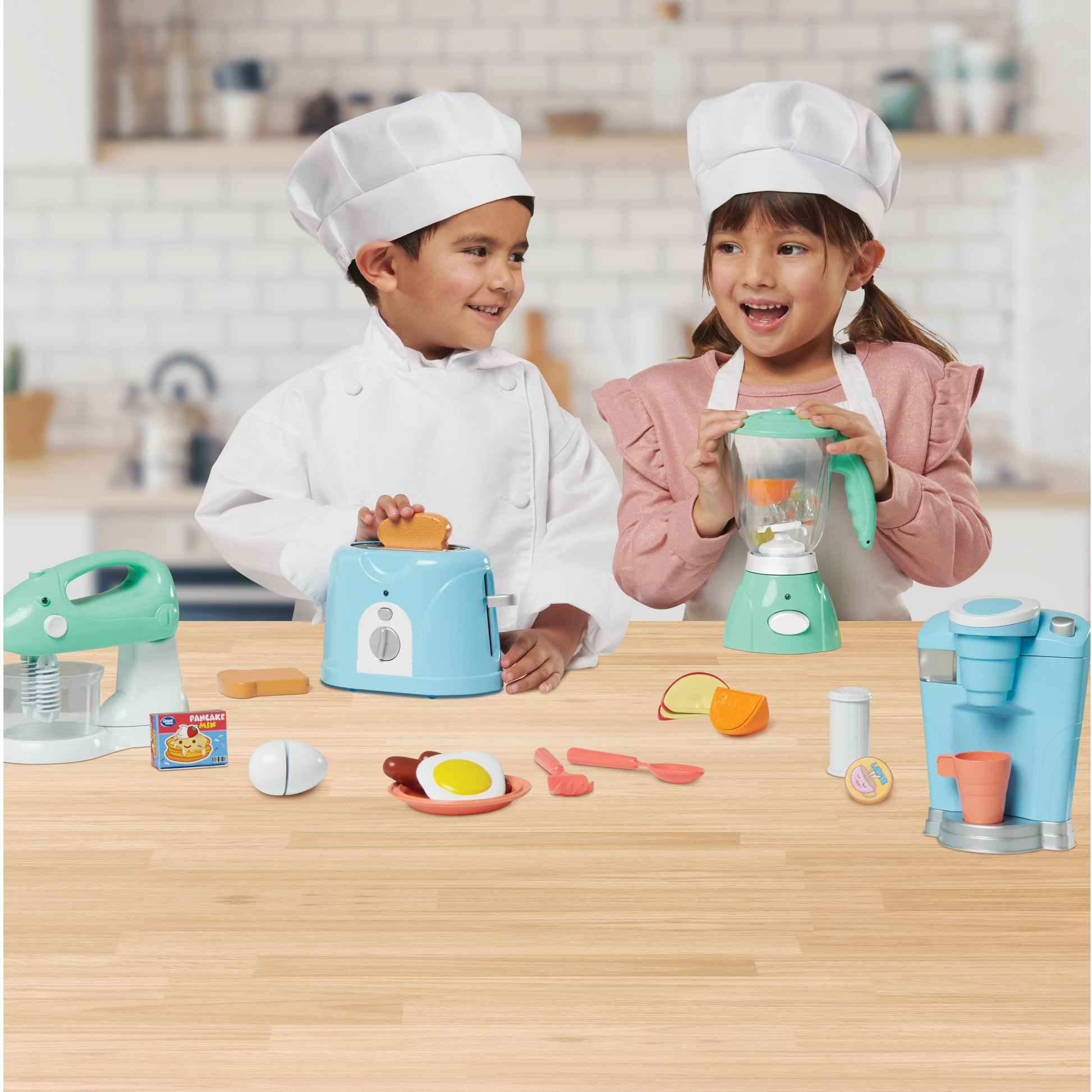 Electronic Kitchen Appliance Play Set - 26-Piece Toddler Toy Collection