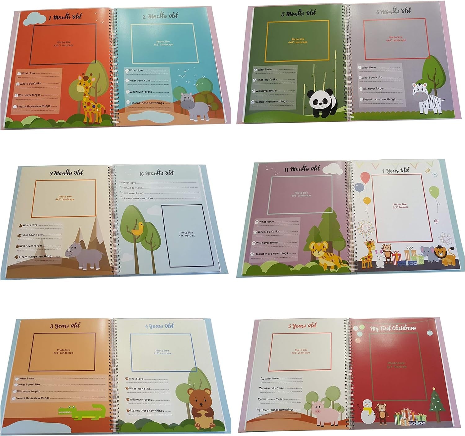 Deluxe Baby Memory Journal for the First 5 Years with 48 Monthly Milestone Stickers and Non-Toxic Clean-Touch Ink Pad
