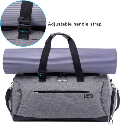 Premium Unisex Gym Duffel Bag with Dedicated Shoe Compartment and Waterproof Pocket