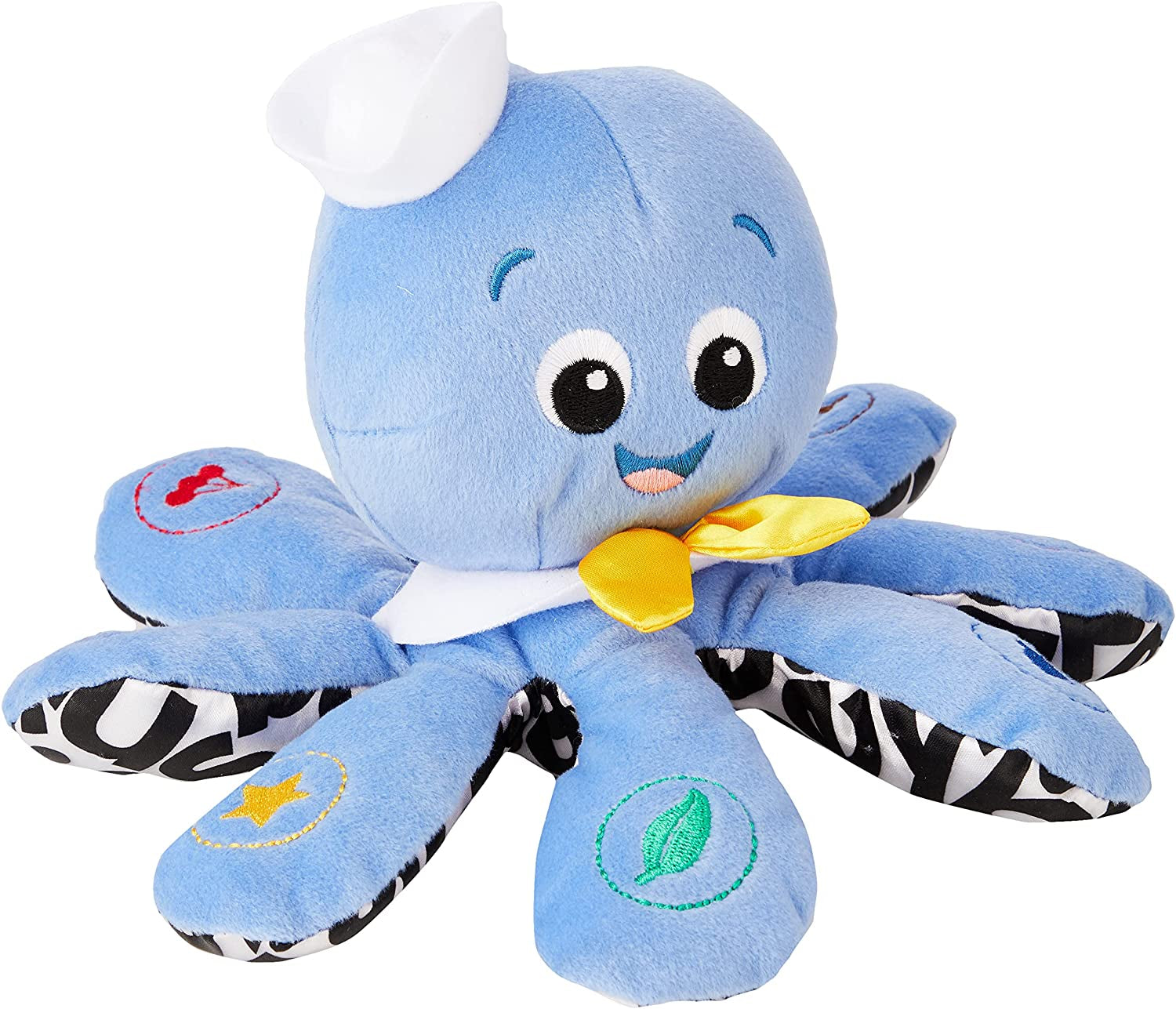 Octoplush Musical Huggable Plush Toy - Color Learning in Three Languages, Blue, 11 inches, Suitable for Ages 3 Months and Up