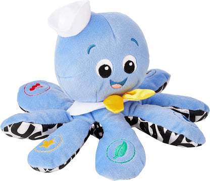 Octoplush Musical Huggable Plush Toy - Color Learning in Three Languages, Blue, 11 inches, Suitable for Ages 3 Months and Up