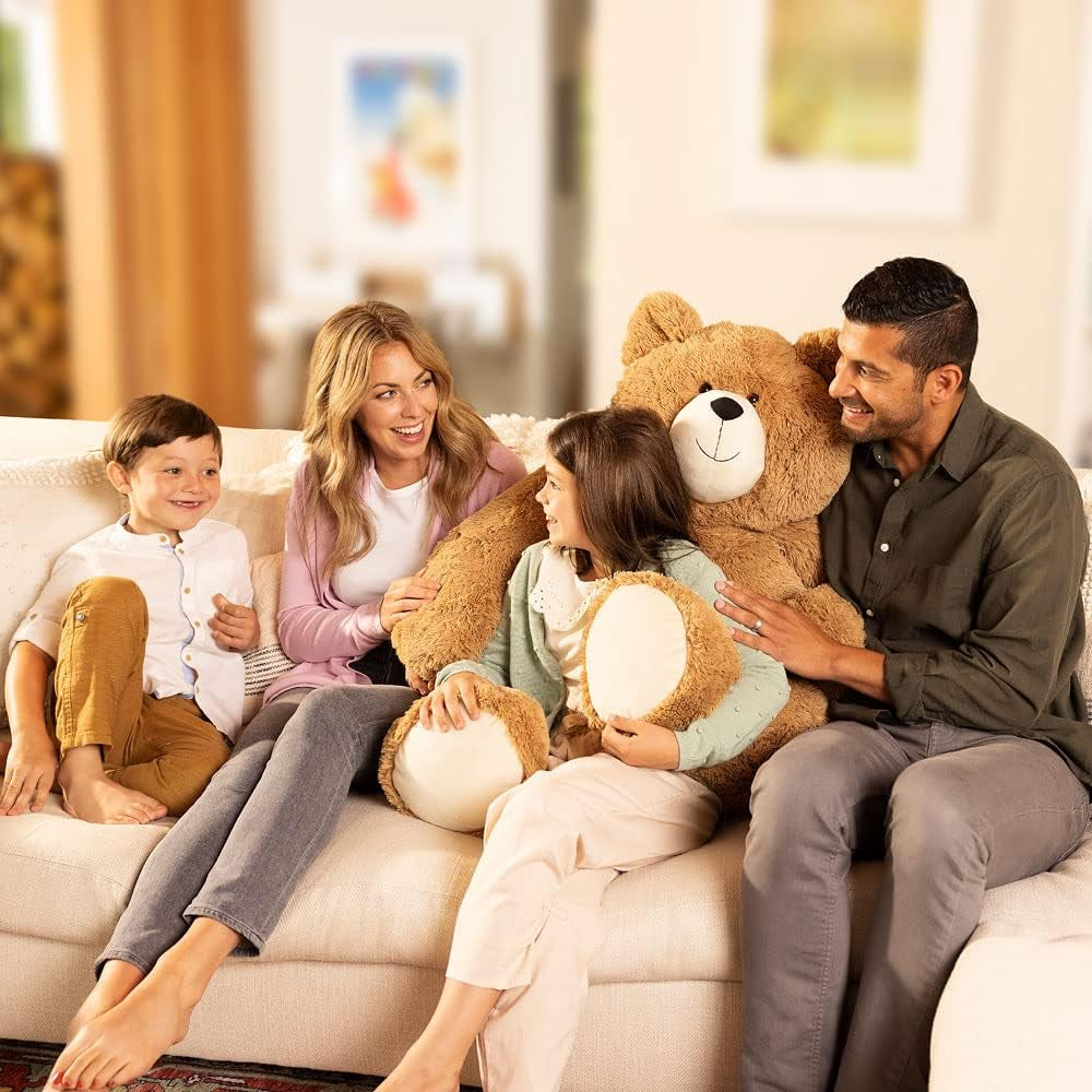 4FT Eco-Friendly Giant Teddy Bear | Handmade in the USA with 100% Recycled Filling | Each Plush Saves 200 Plastic Bottles from Landfills