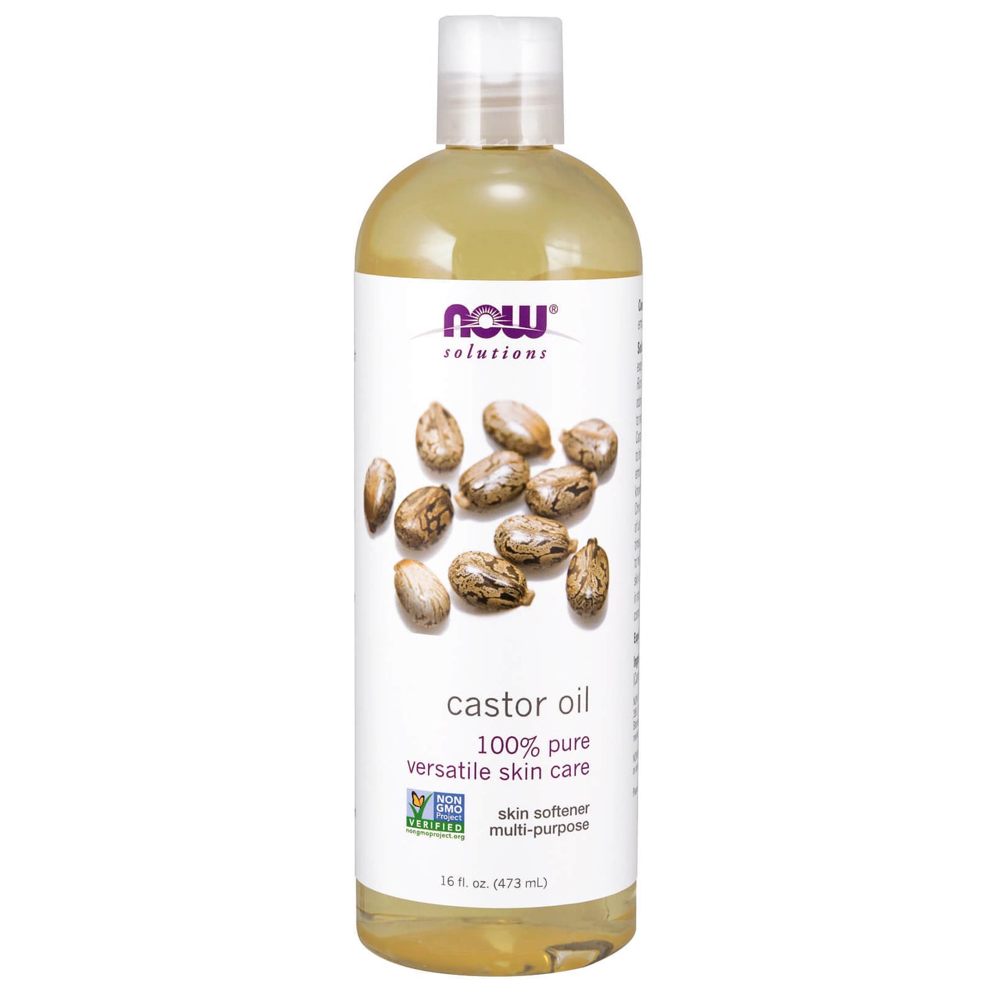 2 X NOW Castor Oil 16 Fl Oz FRESH MADE in USA FREE SHIPPING