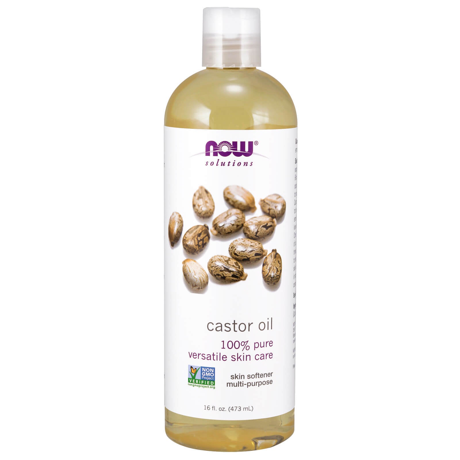 2 X NOW Castor Oil 16 Fl Oz FRESH MADE in USA FREE SHIPPING