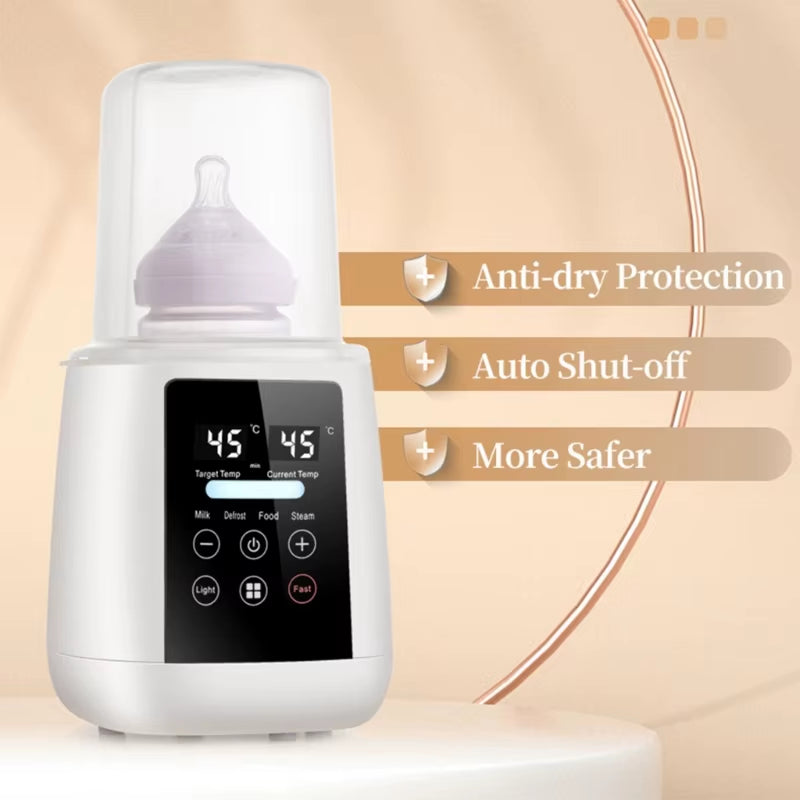Professional Multi-Functional Baby Bottle Warmer and Food Heater with Precision Temperature Control and Sterilization Features