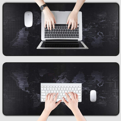 Large 800×300×2MM Gaming Mouse Pad - Non-Slip, Waterproof, and Foldable Desktop Mat for Home and Office Use - Black