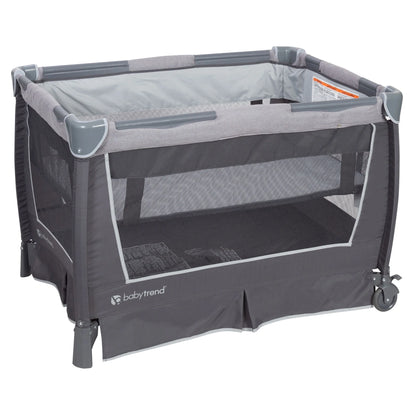 Retreat Nursery Center Playard with Bassinet and Travel Bag in Robin Gray