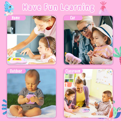 Interactive Educational Flash Cards for Children Aged 1-6, Montessori Learning Toys for Preschool Development