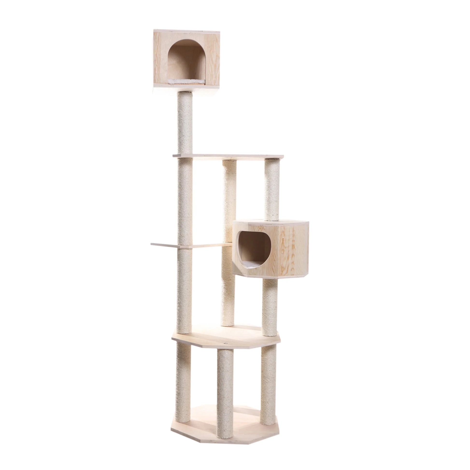 Premium Pinus Sylvestris Wood,Real Wood Cat Tree S8502