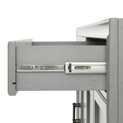 Tara 3-Piece Modern Farmhouse Buffet Cabinet and Kitchen Storage Set