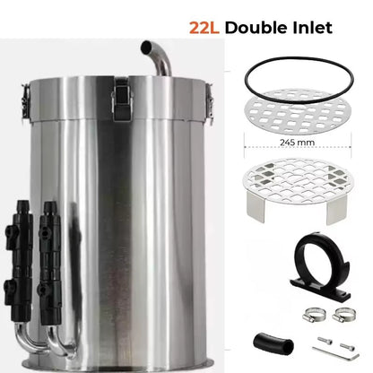 Aquarium External Filter Barrel ADA Style Fish Tank Grass Tank Stainless Steel Pro Canister Filter Premium Filter Barrel 어항 악세사리