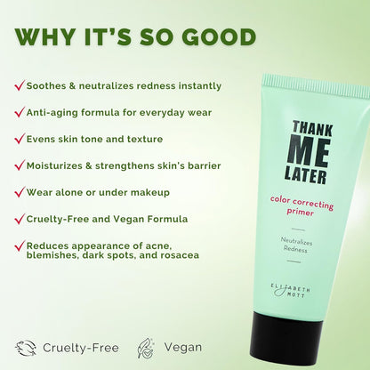 Thank Me Later Color Correcting Face Primer (30G) &  Hydrating Face Serum (100Ml)