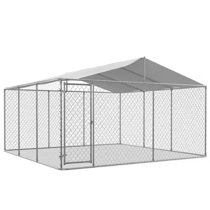 Outdoor Heavy-Duty Large Dog Kennel and Pet Playpen - 13 Ft. x 13 Ft. x 7.6 Ft. (Wall Height: 5.8 Ft.)