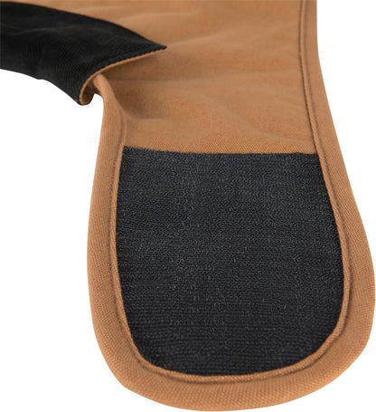 Firm Duck Insulated Dog Chore Coat, Durable Weather Resistant Coat for Cold and Windy Conditions, Contains PFAS ( Brown), Large