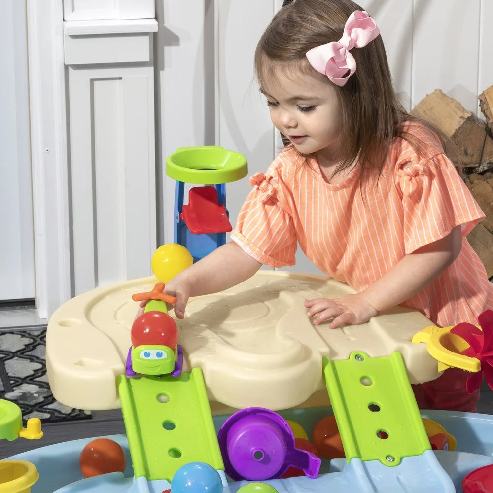 Ball Buddies Adventure Center: Toddler-Friendly Blue Sand and Water Table