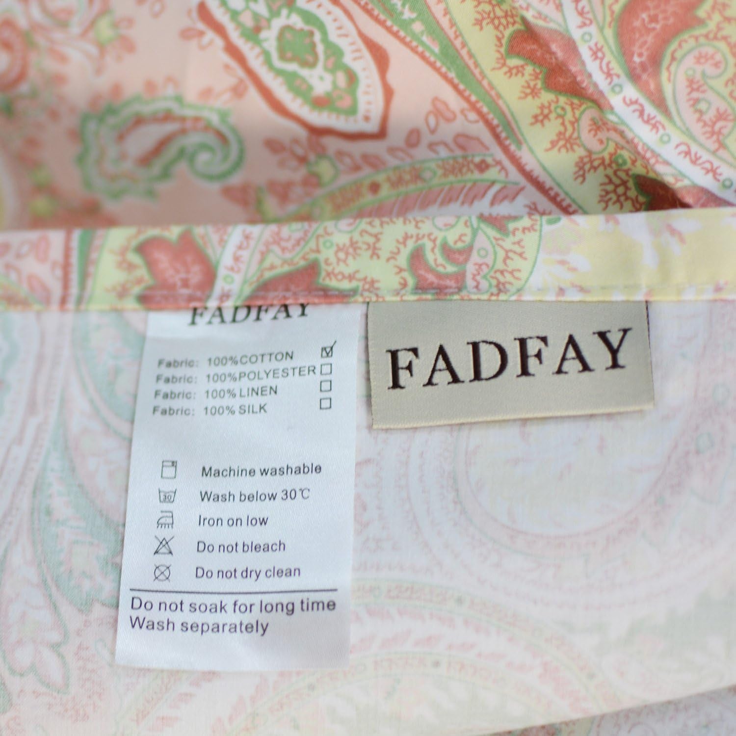 Luxury 4-Piece Pink Paisley Bed Sheet Set - 800 Thread Count 100% Egyptian Cotton with Deep Pockets for Queen Size Beds