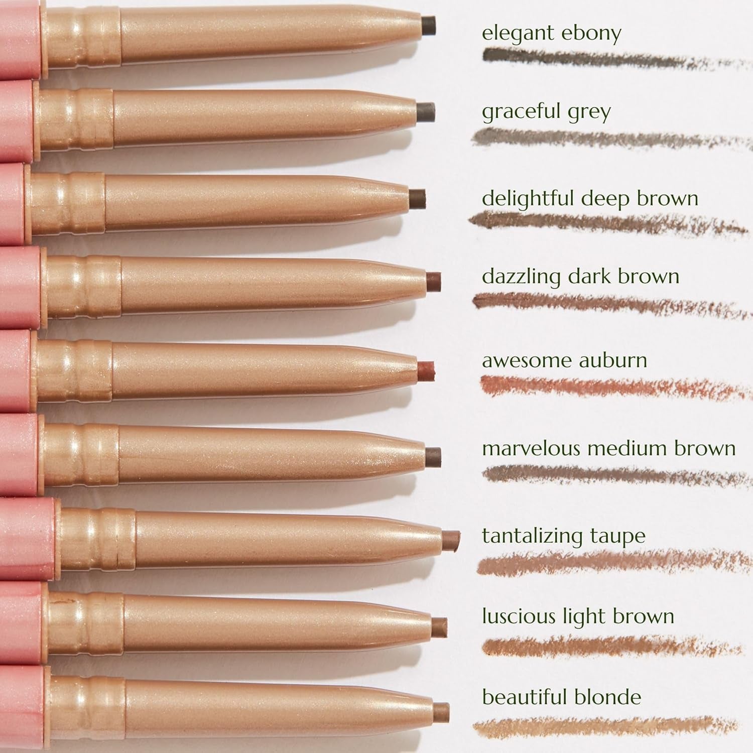 Eyebrow Pencil – Easy-To-Use Brow Definer for Shaping, Filling & Blending – Long-Wear Ebony Eyebrow Pencils for Women with Precise Tip (Ebony)
