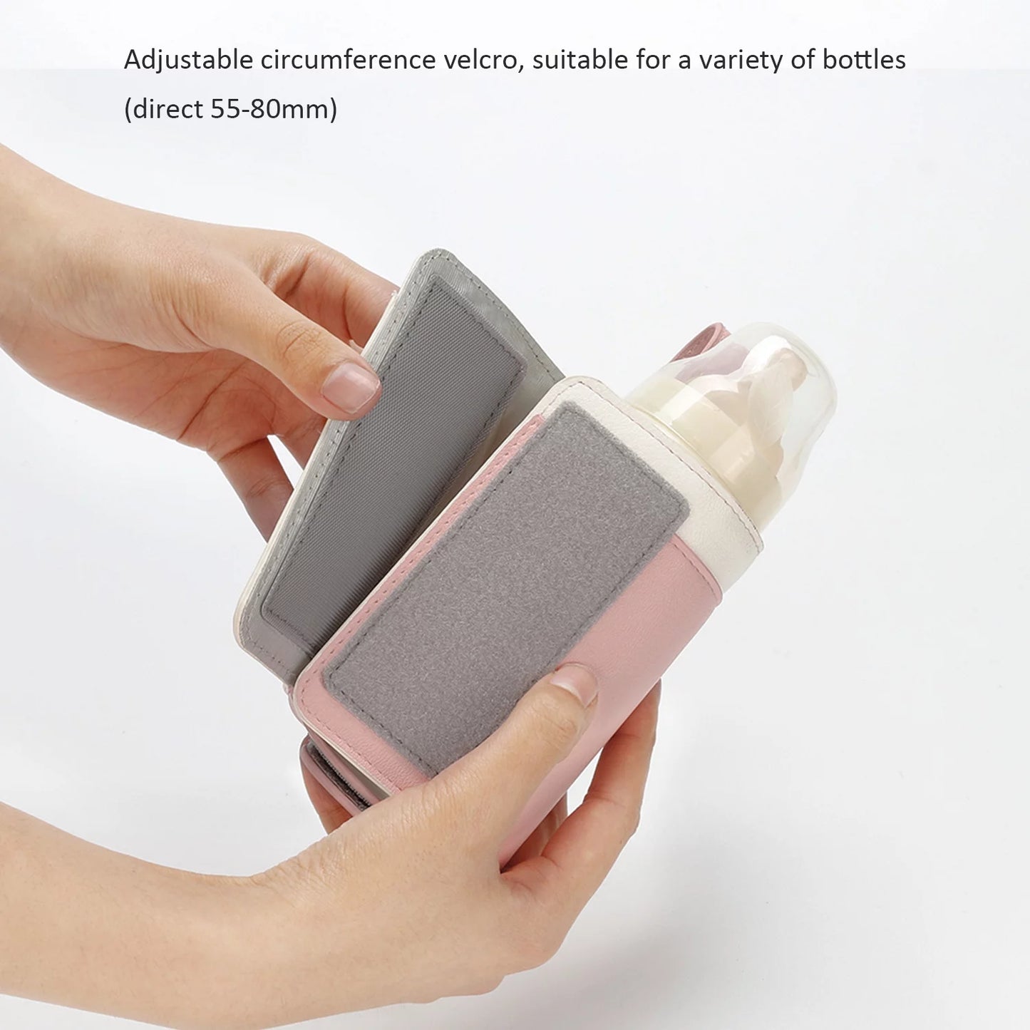 Intelligent Portable Bottle Warmer with Fast Charging and 3-Speed Temperature Control - Pink