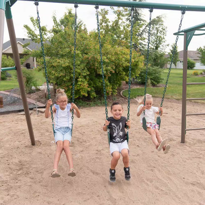 Earthtone Colors Monkey Bar Adventure Swing Set