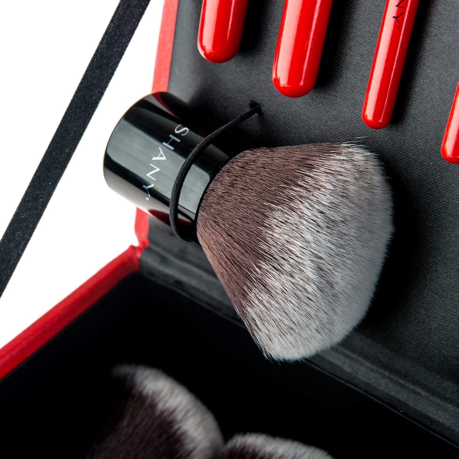 Makeup Brushes Vanity Vox- 15 Pc Premium Cosmetics Brush Set with Stylish Makeup Brush Storage Box and Brush Stand