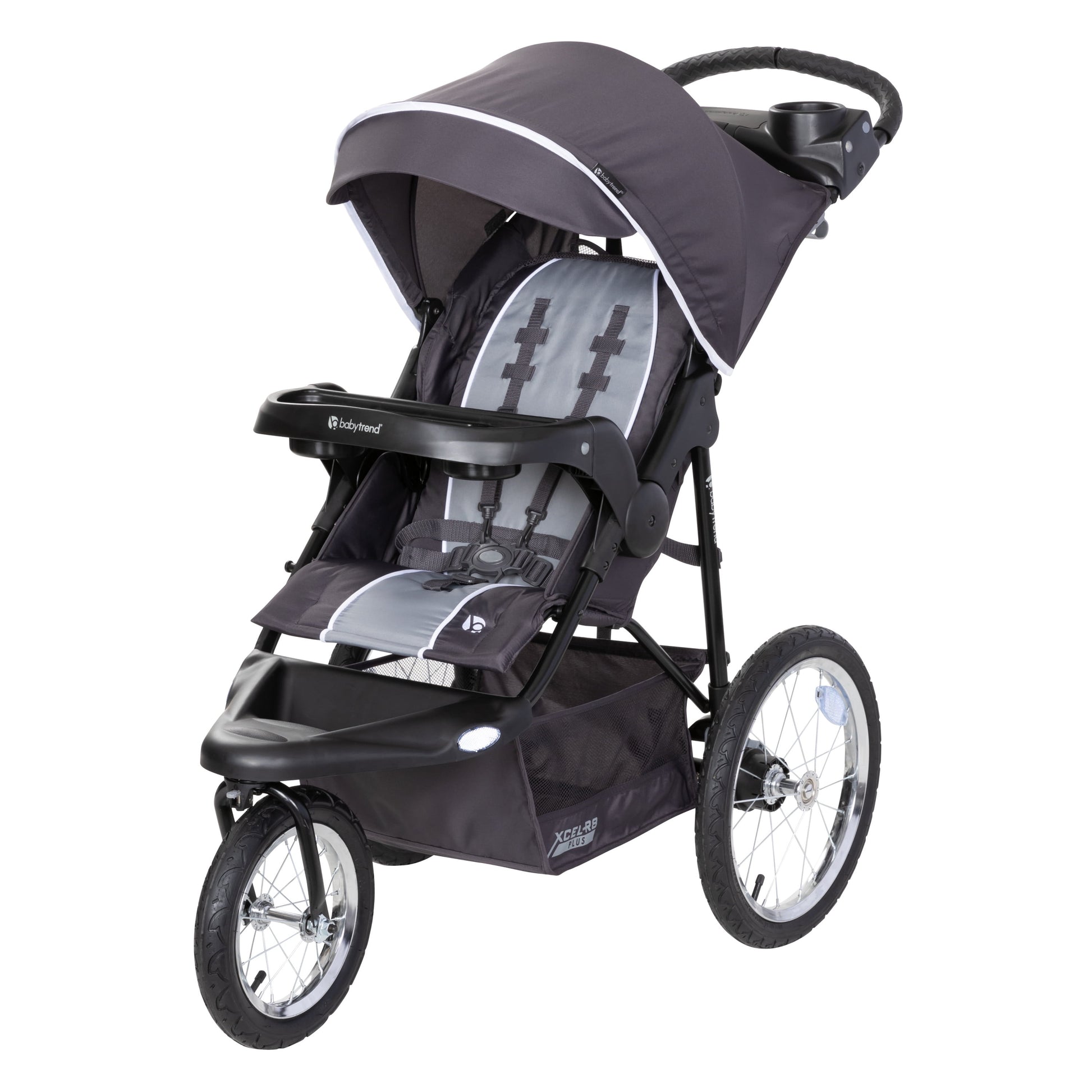 Xcel-R8 Plus Jogging Stroller with LED Lighting in Liberty Grey