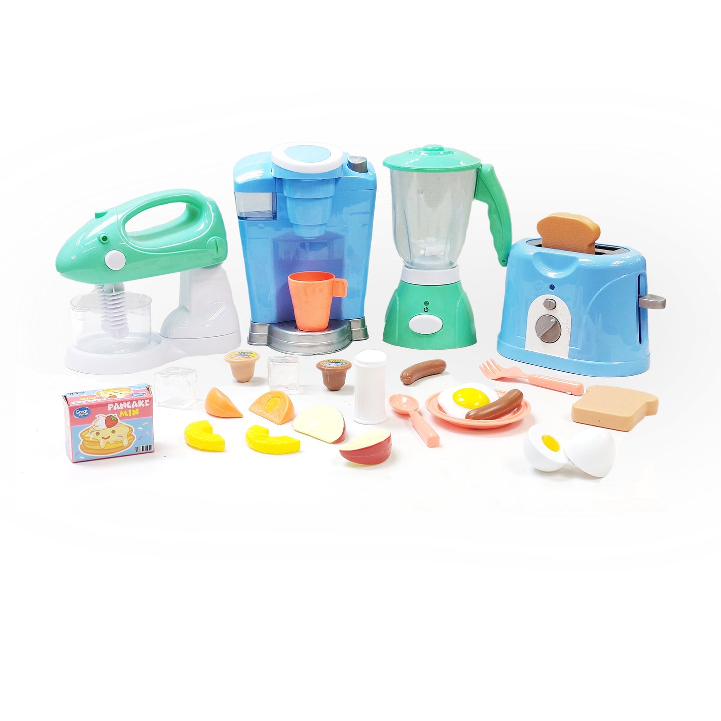 Electronic Kitchen Appliance Play Set - 26-Piece Toddler Toy Collection
