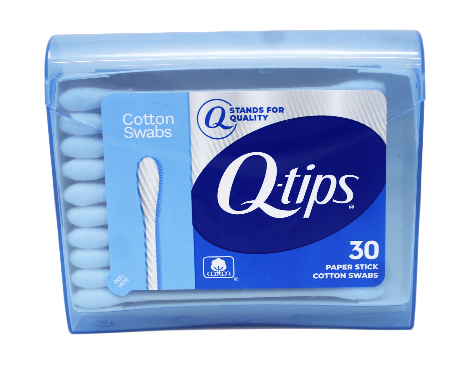 Cotton Swabs - Travel  for Beauty, Makeup, Nails and More, Perfect for on the Go, 30 Count - 12 Pack