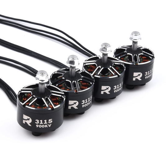 4-Pack of 3115 900KV Brushless Motors for RC Multirotor X-Class FPV Mark4 APEX 10-Inch XL10 Camera Kit Frame (3-6S)